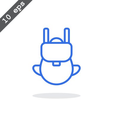 turist sırt çantası simgesini