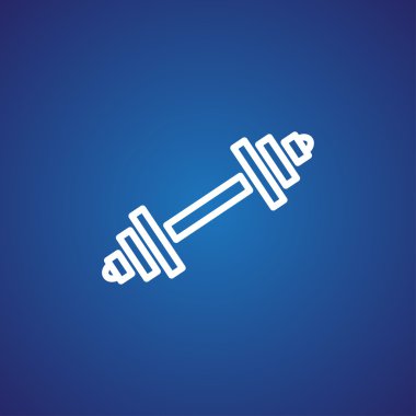 Fitness dumbbell simgesi