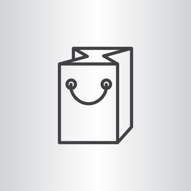 kağıt ambalaj ya da çanta simgesi