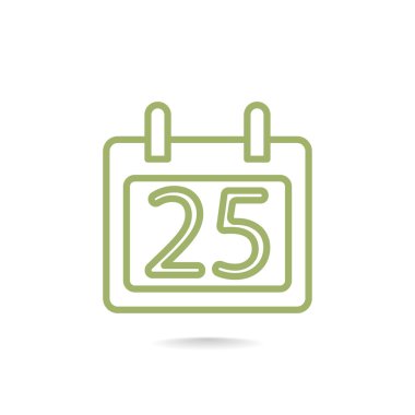 25 Aralık takvim simgesini