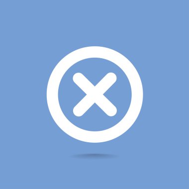 Yanlış işareti satırı simgesi