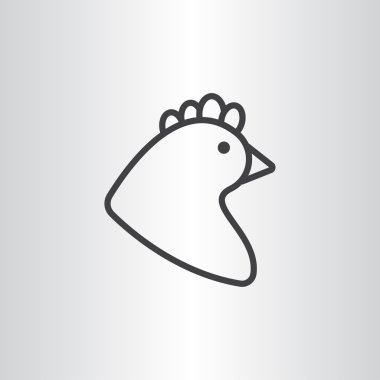 Çizgi film tavuk simgesi