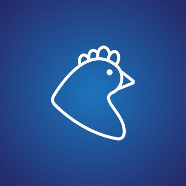 Çizgi film tavuk simgesi