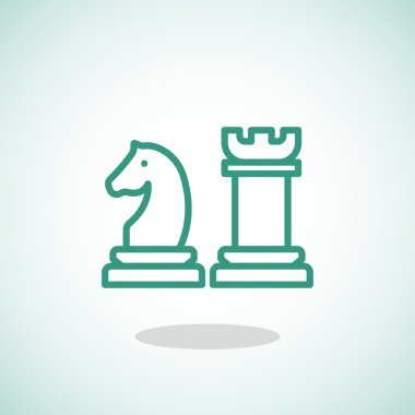 Satranç oyunun simgesi  