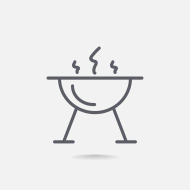 mangal barbekü simgesi