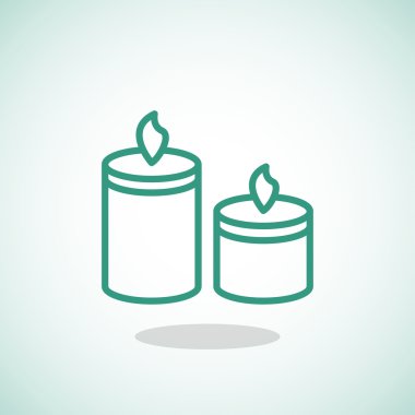 yanan mumlar simgesi