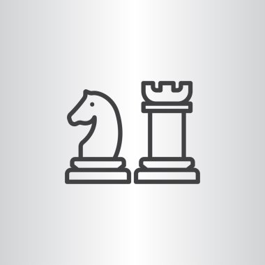 Satranç oyunun simgesi  
