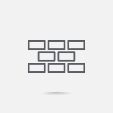 İnşaat tuğla simgesi