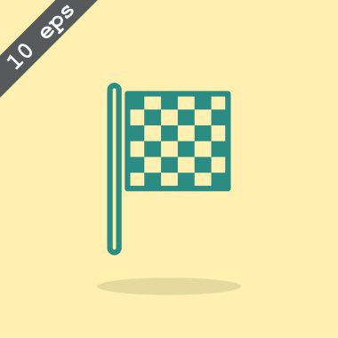 Damalı bayrak simgesi