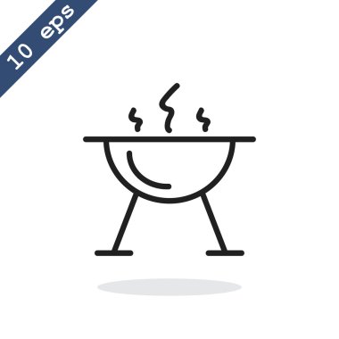 mangal barbekü simgesi