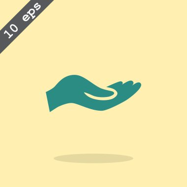 Sadaka web simgesi vermek.