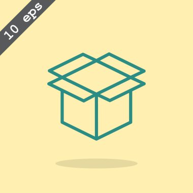 paket karton kutu simgesi