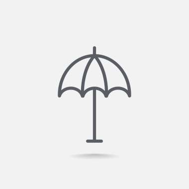 Plaj şemsiye simgesi