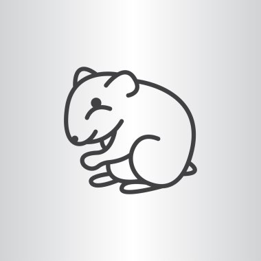 Çizgi film hamster simgesi