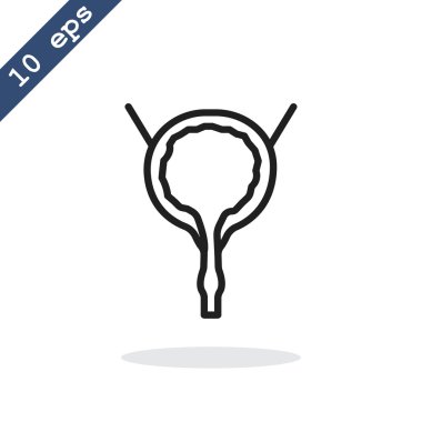 İdrar kesesi simgesi