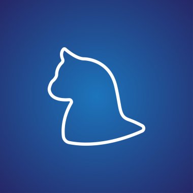 kedi evde beslenen hayvan simgesi