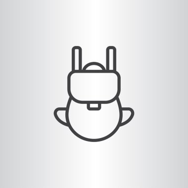 turist sırt çantası simgesini