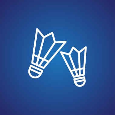 Badminton shuttlecocks simgesi.  