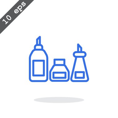 mutfak şişe set simgesi  