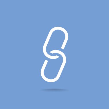 Zincir işareti iletişim web simgesi