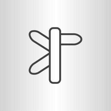 yön işareti simgesi