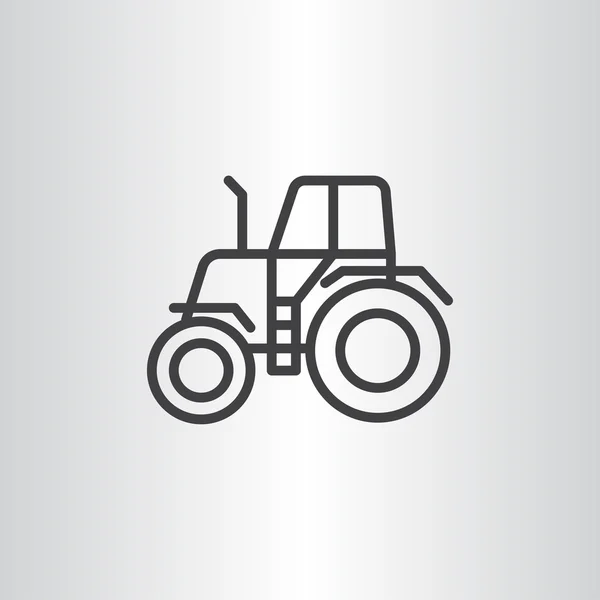 Иконка сельскохозяйственного трактора — стоковый вектор