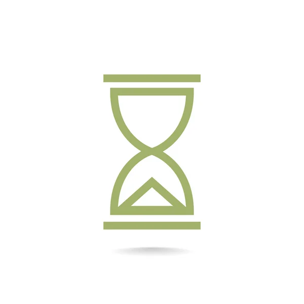Instrumento de ampulheta de ícone de tempo — Vetor de Stock