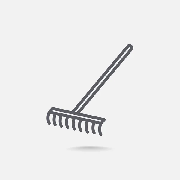 Garden rakes icon — Stock Vector