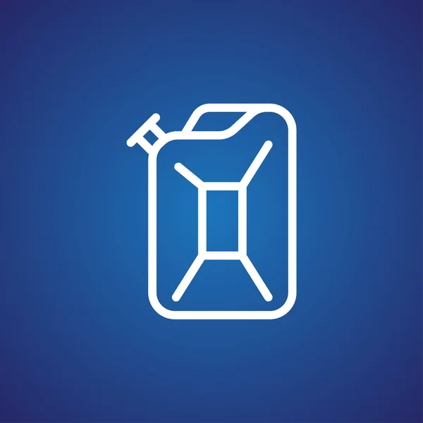 Pictogram van de Jerrycan benzine — Stockvector