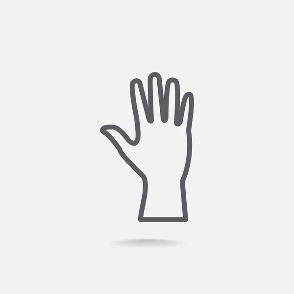 Menselijke handpictogram web — Stockvector