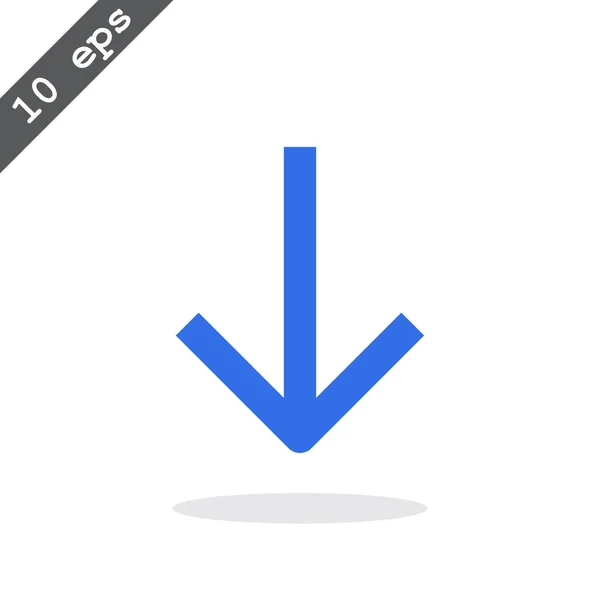 Icono flecha hacia abajo — Vector de stock