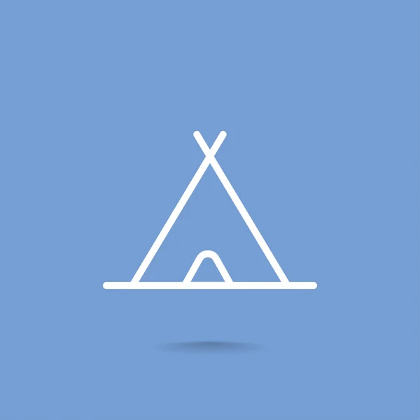 Campingtält ikon — Stock vektor