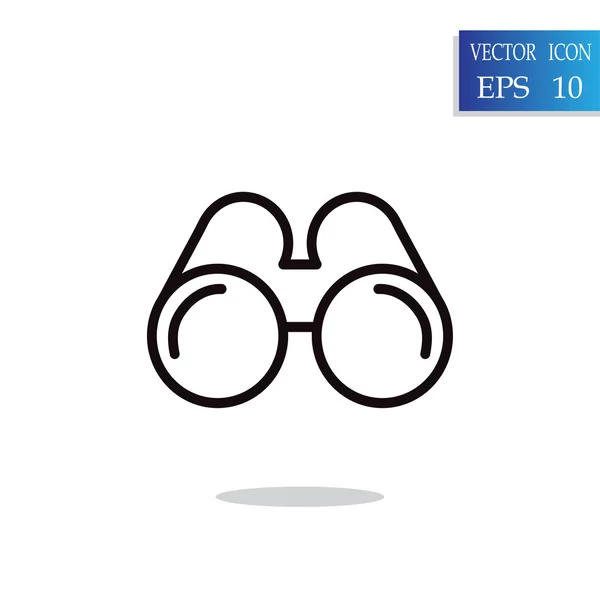 Olhos Ícone binocular —  Vetores de Stock