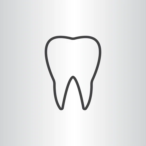 Ícone de dente humano —  Vetores de Stock