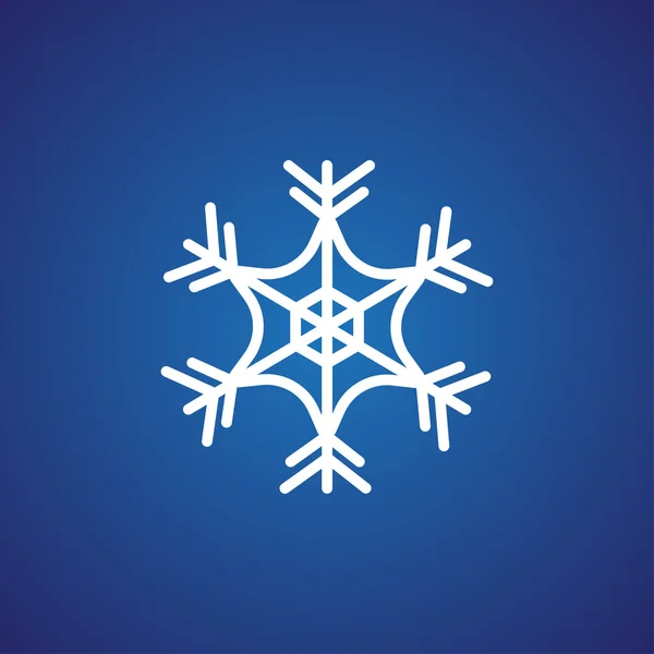 冬雪の結晶アイコン — ストックベクタ