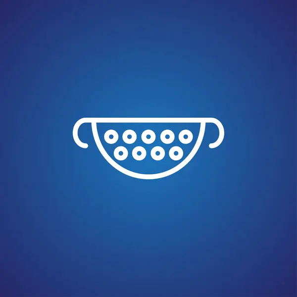 Kitchen colander icon — Stock Vector