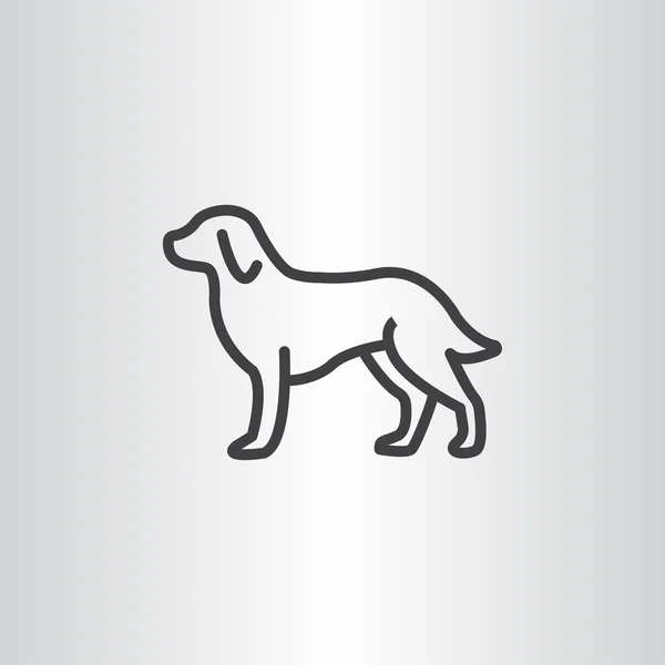 漫画犬アイコン — ストックベクタ