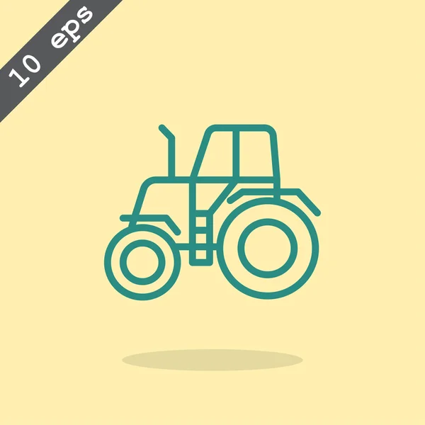 Jordbrukstraktorer ikonen — Stock vektor
