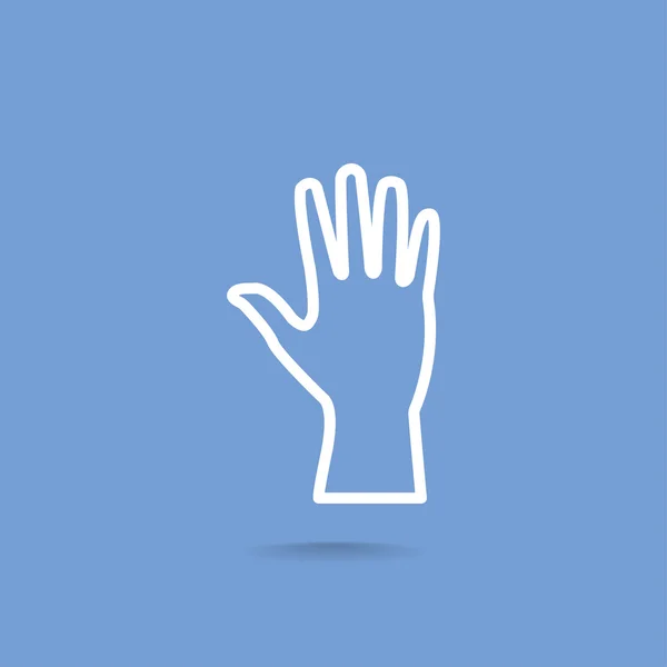 Web-Ikone der menschlichen Hand — Stockvektor