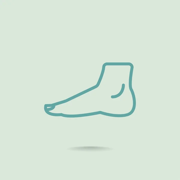 Human foot icon — Stock Vector