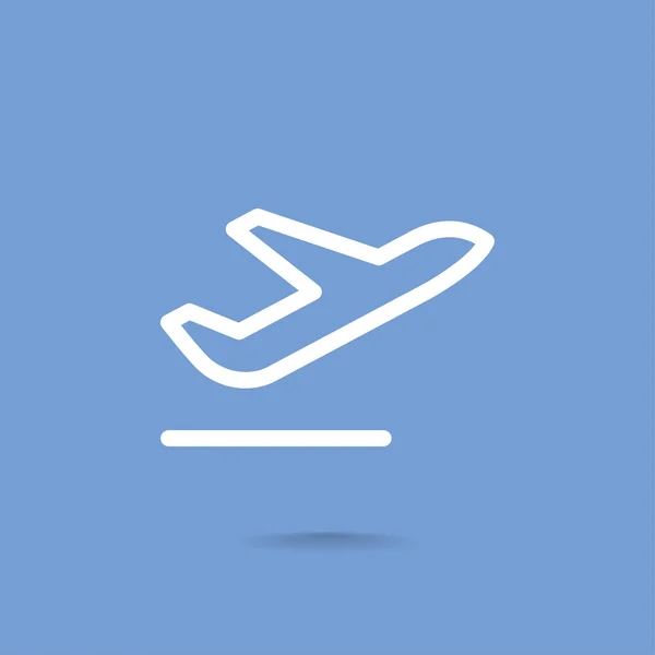 Icona dell'aereo passeggeri — Vettoriale Stock
