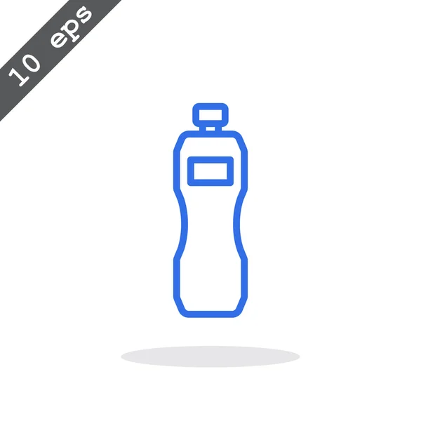 Icona bottiglia di plastica — Vettoriale Stock
