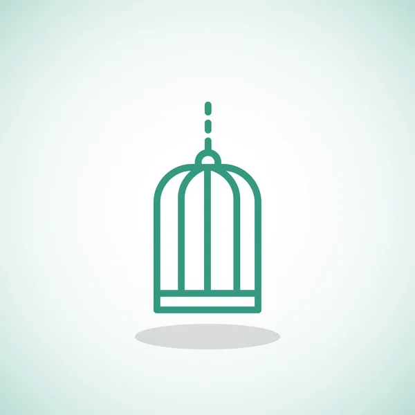 Icône cage oiseau — Image vectorielle