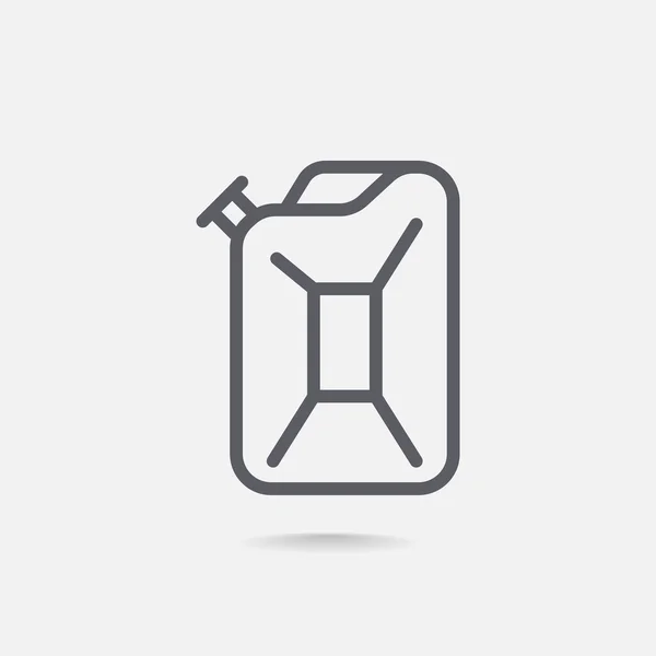 Pictogram van de Jerrycan benzine — Stockvector