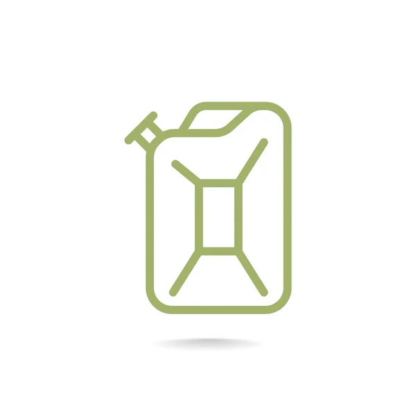 Pictogram van de Jerrycan benzine — Stockvector