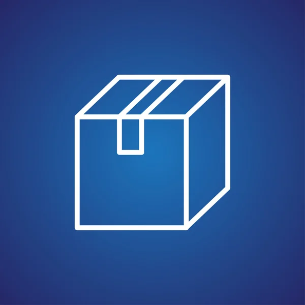 Icône boîte en carton — Image vectorielle