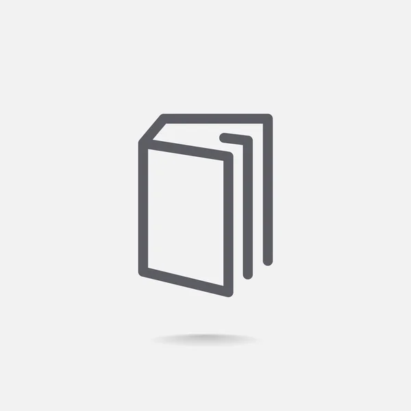 Ikona tlačítka knihy — Stockový vektor