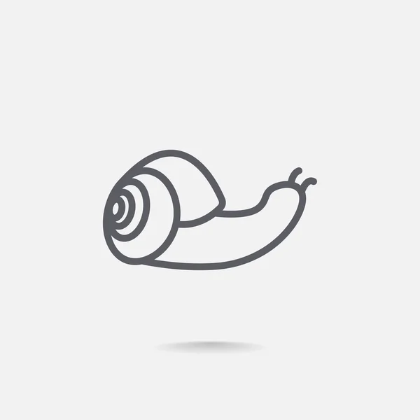 Ikona kreskówka ślimak — Wektor stockowy