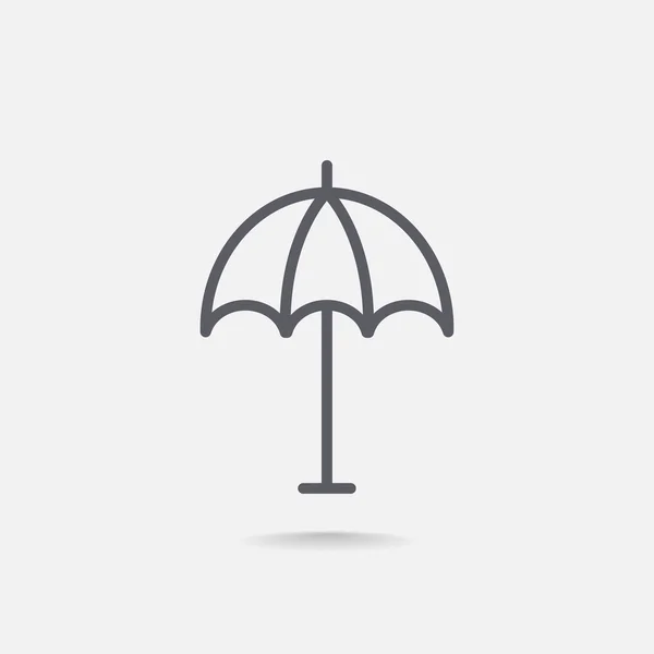 Parasol de playa icono — Vector de stock