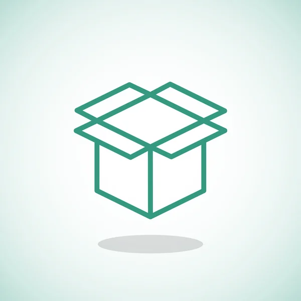 Ícone de caixa de papelão pacote —  Vetores de Stock